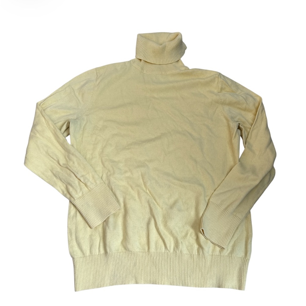L.L. Bean Yellow Turtleneck Sweater - Size L